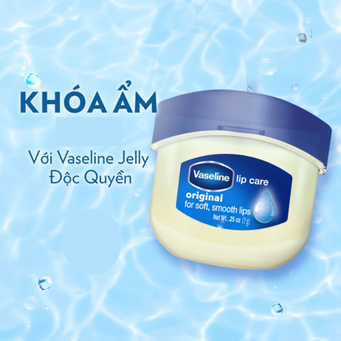Sáp Dưỡng Môi Vaseline Lips Therapy Original Không Màu 7Gr