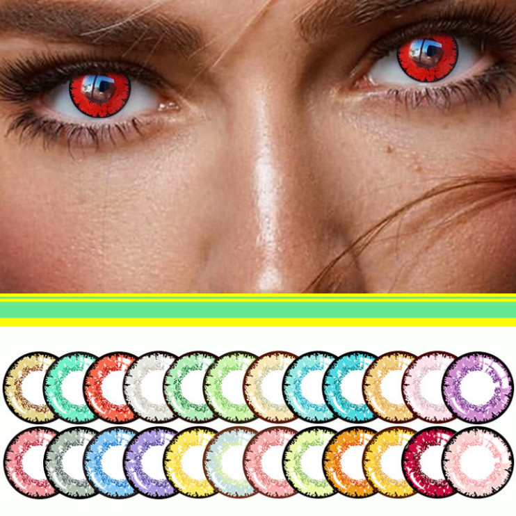Kính Áp Tròng FC 14.2mm 0 Độ Lens Màu Tự Nhiên Cosplay Anime Manga Tặng Khay Gương - CORNIE STORE