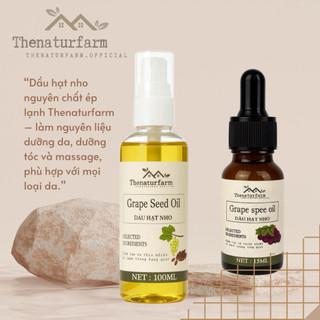 G Dầu hạt nho nguyên chất Thenaturfarm size 15ML/100ML [ Grape Seed Oil ] G