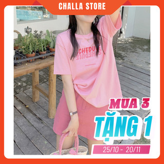 Áo phông rộng nữ tay lỡ giấu quần In chữ đẹp, chất vải cotton 100% thoáng mát, co giãn 4 chiều, mềm mịn.