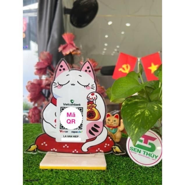 Bảng mica in qr theo yêu cầu, in mã qr ngân hàng chất liệu mica bền đẹp, in siêu tốc - QR001