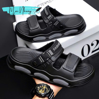 Dép nam quai ngang thời trang đúc nguyên khối siêu êm