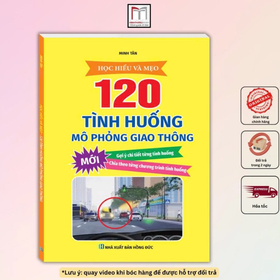 Sách - Học hiểu và mẹo 120 Tình huống mô phỏng giao thông - MT