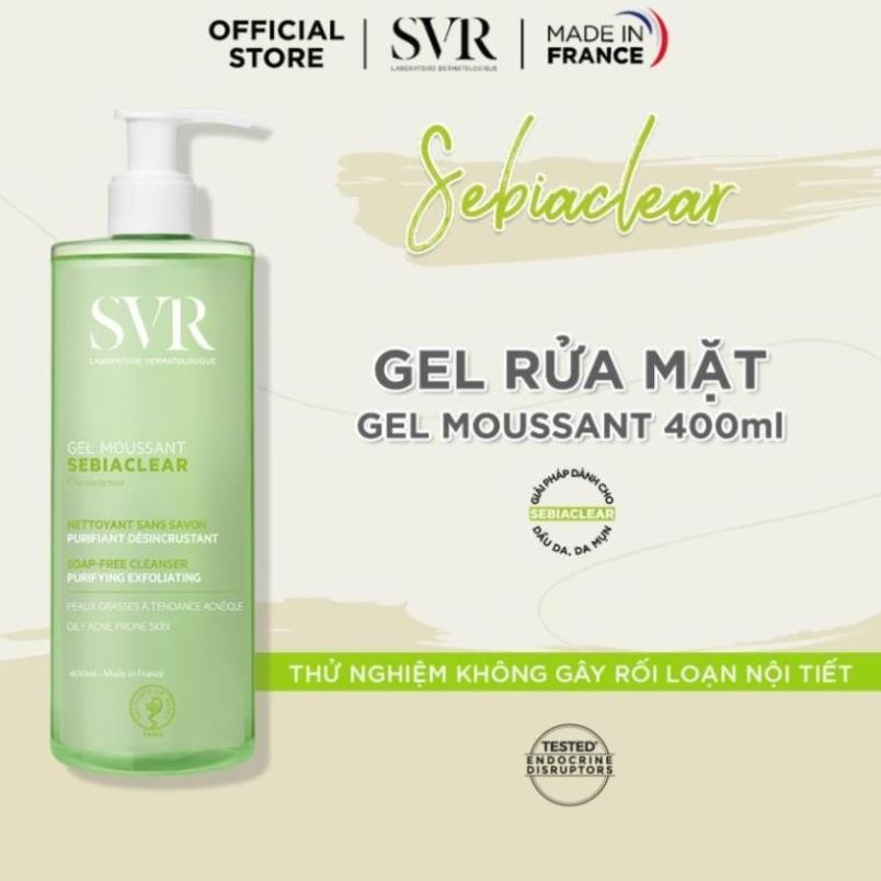 Gel Rửa Mặt Dành Cho Da Dầu Mụn SVR Sebiaclear Gel Moussant 200ml-400ml | BigBuy360 - bigbuy360.vn