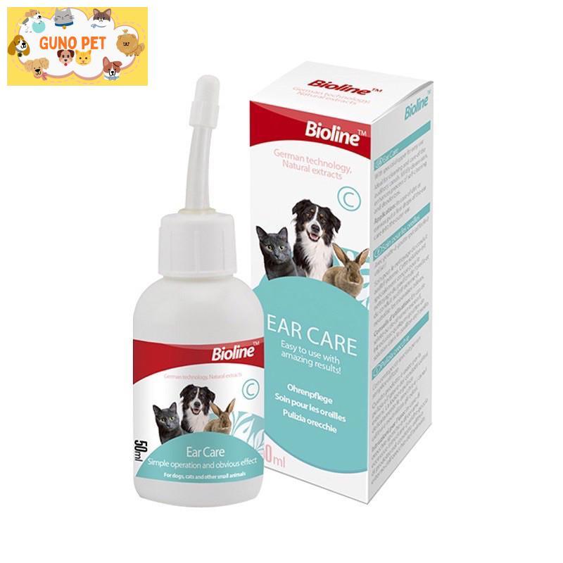 Nước rửa vệ sinh tai, nhỏ mắt bioline cho thú cưng GUNO PET