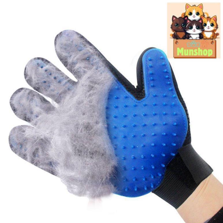 Găng tay vuốt lông lấy lông chó mèo- găng tay lấy lông chết Munshop