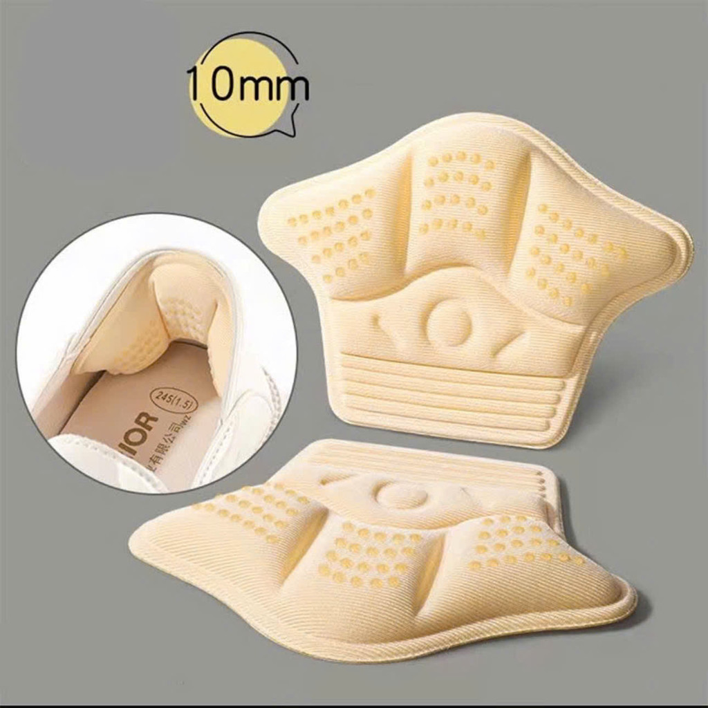 Miếng lót giày chống rộng, đệm gót giảm size giày, chất liệu êm chân, silicon bám chân SHOECARE C37