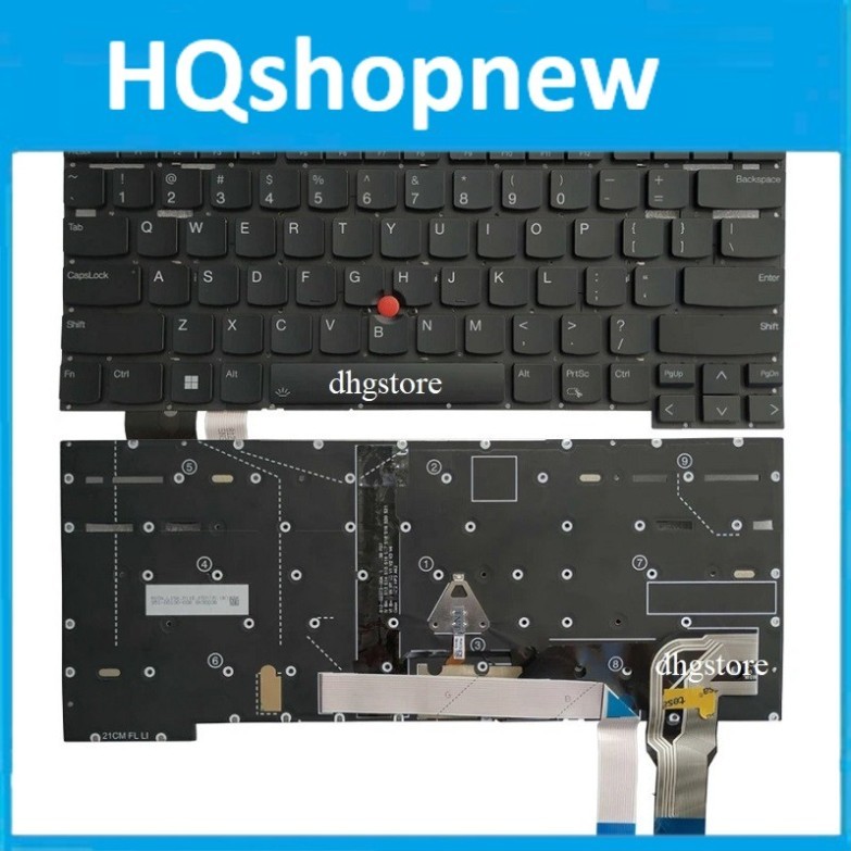 ⚡ Bàn phím laptop Lenovo ThinkPad T14S Gen 2, P1 Gen 4, X1 Extreme Gen 4,Có Đèn Chuột