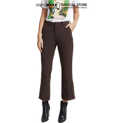 [CÒN SIZE S] Quần Tây Nữ Ống Loe Quần Lửng NINOMAXX Split Trouser N&M 1906069