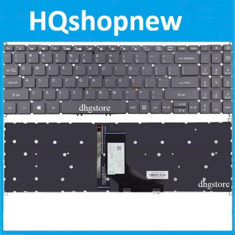 ⚡ Bàn phím laptop Acer Aspire A515-51, A515-51G, A515-53, A515-53G, A515-53K, SF315-41 Có Nút Nguồn