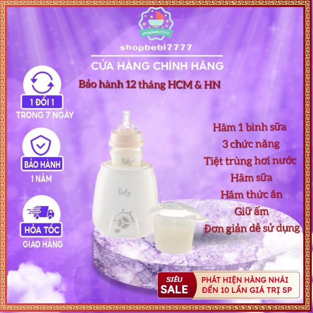Máy hâm sữa 3 chức năng FATZBABY FB3003SL