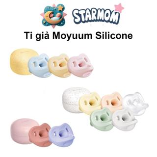  Ti giả Moyuum Silicon Cao cấp Nguyên khối siêu mềm cho bé chính hãng  kèm hộp đựng  