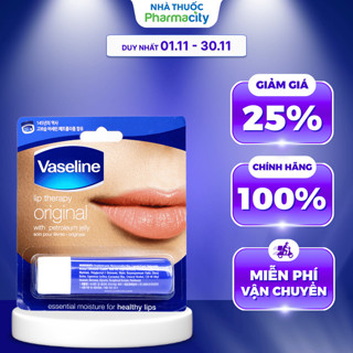  Son Dưỡng Môi VASELINE Lip Therapy Original Mềm Mịn  Thỏi 4.8g  