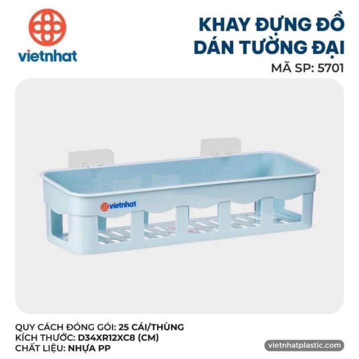 Kệ, Rổ Để Đồ Nhà Bếp Đồ Phòng Tắm, Khay Đựng Đồ Dán Tường Đa Năng VIỆT NHẬT HOKORI 5701