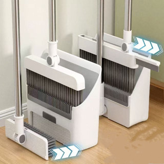 Bộ chổi quét nhà kết hợp cây chà sàn kèm hốt rác gấp gọn 4in1  tiện lợi dễ vệ sinh( ms 035)