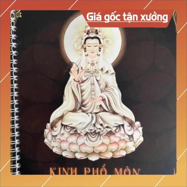 Vở chép kinh Phổ Môn in mờ chữ to font mới đẹp, tặng kèm viết