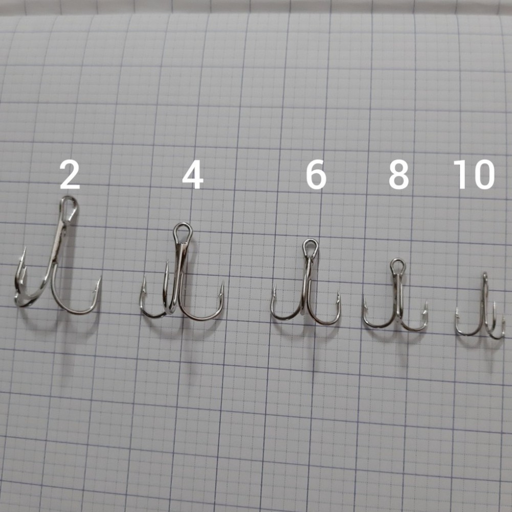 Set 10 Lưỡi câu 3 tiêu câu lure ( sale xả hàng )