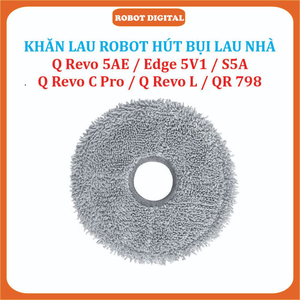 Khăn lau, Giẻ lau Robot hút bụi lau nhà Mi Roborock Q Revo 5AE / Edge 5V1/ S5A, QR 798, Q Revo C Pro