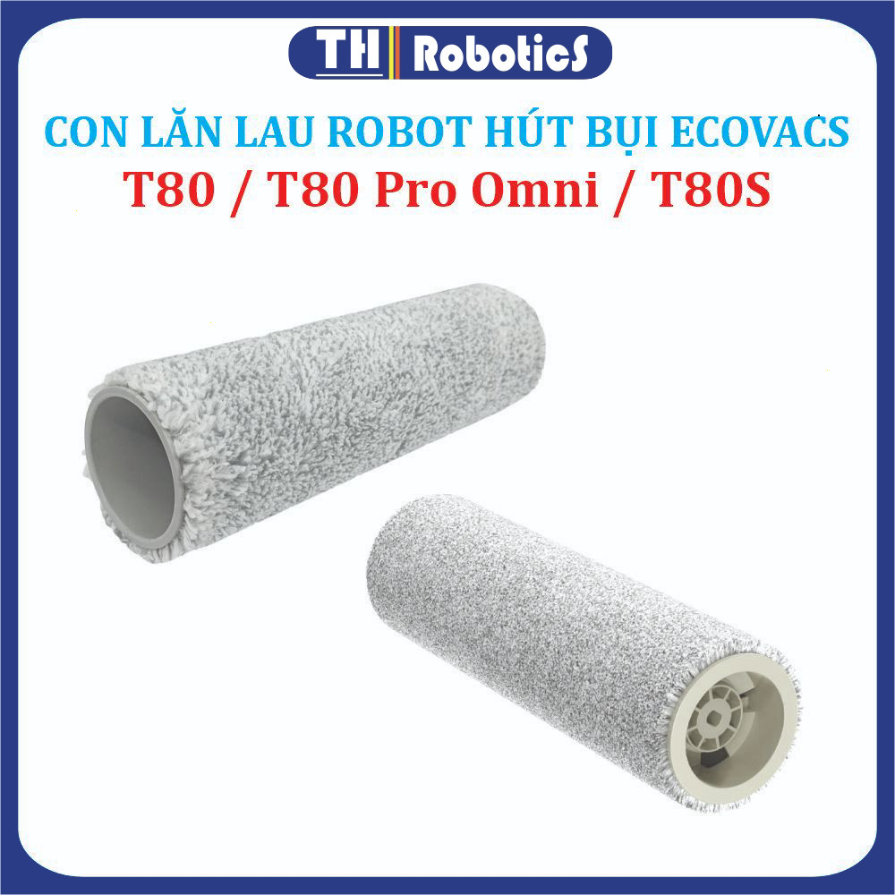 Con lăn lau nhà Robot hút bụi lau nhà Ecovacs Deebot T80 , T80 Pro Omni, T80S -
