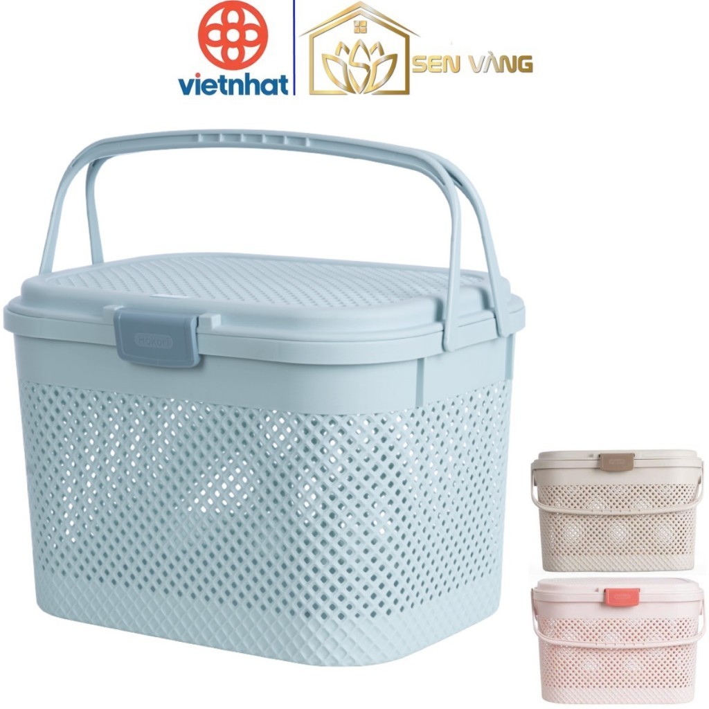 Gợi ý các mẫu giỏ nhựa đựng đồ có nắp tiện lợi cho gia đình