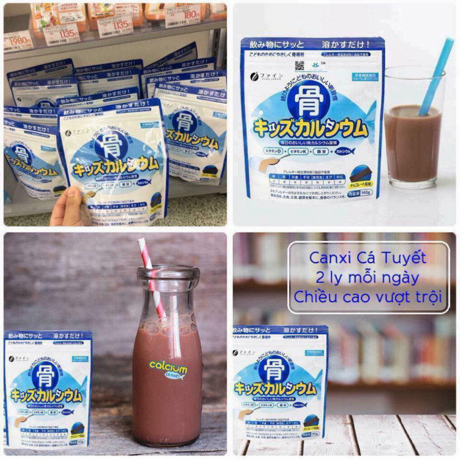 B B ột B one's Calcium for kids túi 140g B ổ sung canxi xương cá tuyết Nhật B ản B