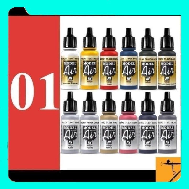 71001 - 71050 Sơn mô hình 01 vallejo model air