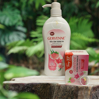 [Tặng Cục 120g] Sữa Tắm Gervenne 1200g – Dưỡng Trắng Da, Hương Nước Hoa Quyến Rũ, Mịn Da Tự Nhiên