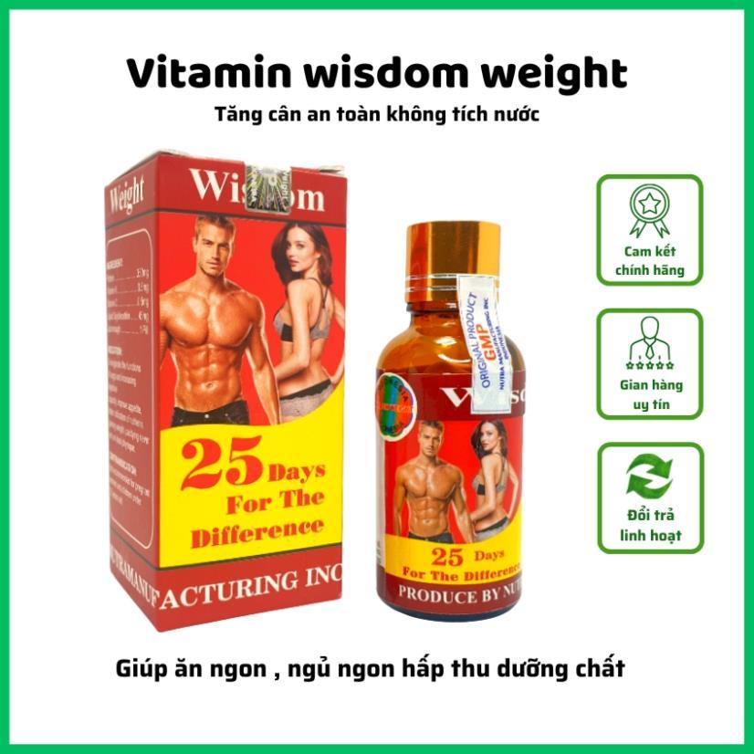 Tăng cân wisdom weight, vitamin tăng cân wisdom weight chính hãng indonesia tăng cân an toàn không t
