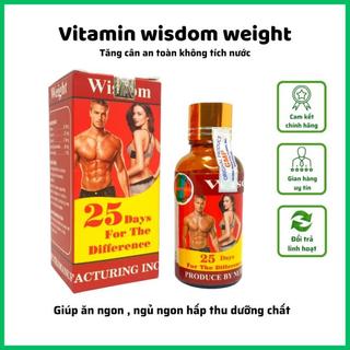 Tăng cân wisdom weight, vitamin tăng cân wisdom weight chính hãng indonesia tăng cân an toàn không tích nước