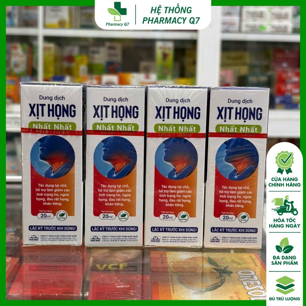 XỊT HỌNG NHẤT NHÂT CHAI MỚI CHÍNH HÃNG 20ML