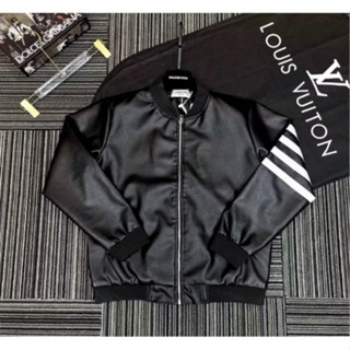  Áo Khoác Da Nam Nữ Họa Tiết Phối Tay Thêu Sọc Siêu Nét - Jacket Lót Gió Bo Chun Dày Dặn Hottrend 2023 Boy Phố 2025 