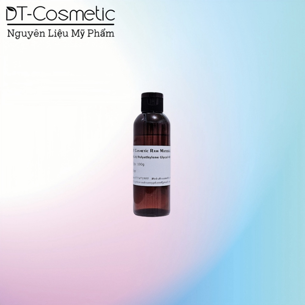 K 100g Polyethylene Glycol 400 (PEG 400/PEG 8) Chất Giữ Ẩm, Dung Môi Phân Tán - Nguyên Liệu Mỹ Phẩm 