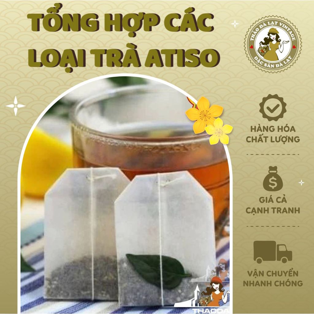 TỔNG HỢP CÁC LOẠI TRÀ ATISO, MÁT GAN, TĂNG CƯỜNG SỨC ĐỀ KHÁNG, GIẢM HUYẾT ÁP - THẢO ĐÀ LẠT VINTAGE