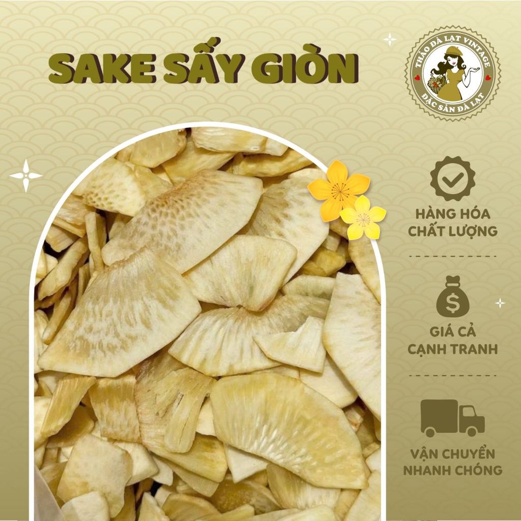 (ĂN CHAY LÔI CUỐN) SAKE SẤY GIÒN BÉO, BÙI, GIÒN RỤM, NGON THƠM TỰ NHIÊN - THẢO ĐÀ LẠT VINTAGE