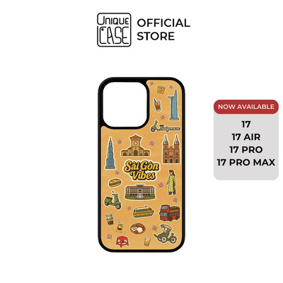 Ốp lưng Unique Case dành cho iPhone in hình sticker Sài Gòn VNI001 - SaiGon Vibe Việt Nam