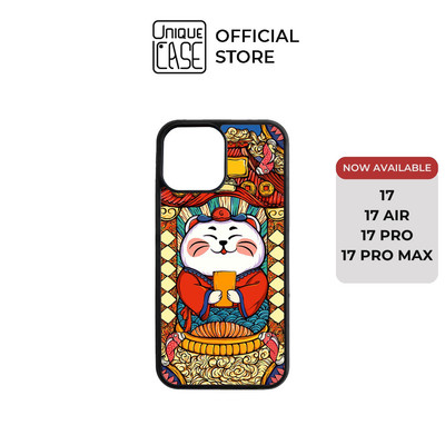 Ốp lưng Unique Case dành cho điện thoại iPhone Tết Collection Mèo Thần Tài TET037