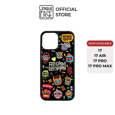 Ốp lưng Unique Case dành cho iPhone "Feel good every day" in hình sticker Monster Pop CHAT130 Halloween
