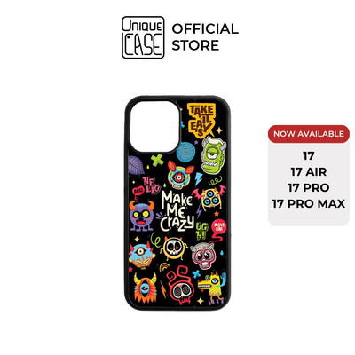 Ốp lưng Unique Case dành cho điện thoại iPhone "Make me crazy" in hình sticker Monster Pop CHAT131 Halloween