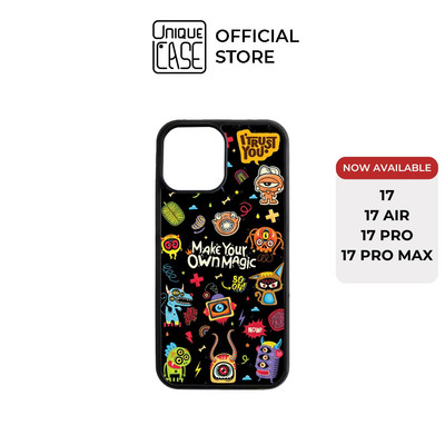 Ốp lưng Unique Case dành cho iPhone "Make your own magic" in hình sticker Monster Pop CHAT132 Halloween