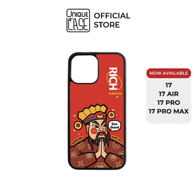Ốp lưng Unique Case dành cho điện thoại iPhone Tết 2024 Collection TET063 in hình thần tài