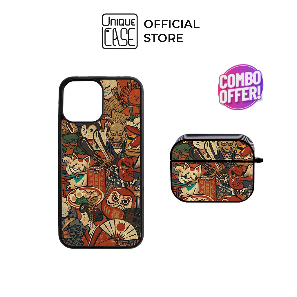 Combo Ốp lưng iPhone và Case Airpods Unique Case CB010
