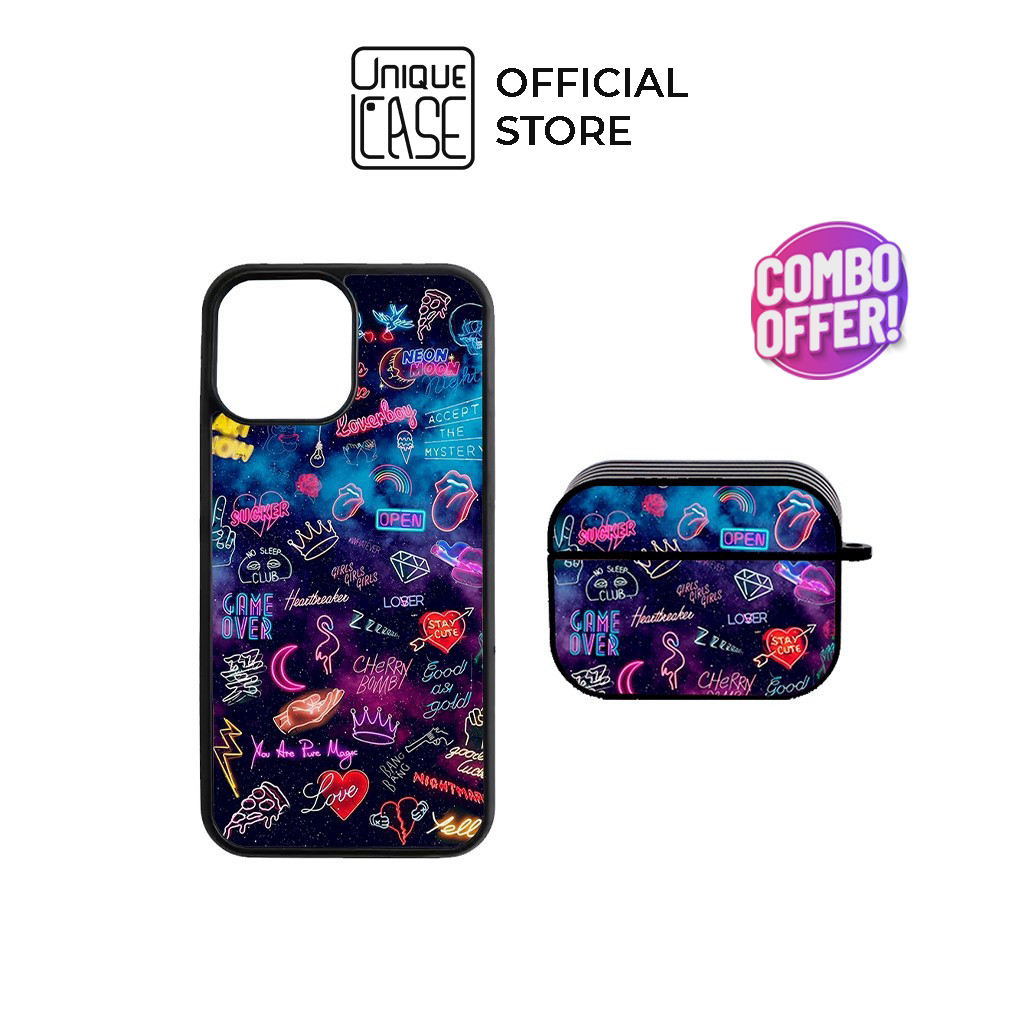 Combo Ốp lưng iPhone và Case Airpods Unique Case CB008