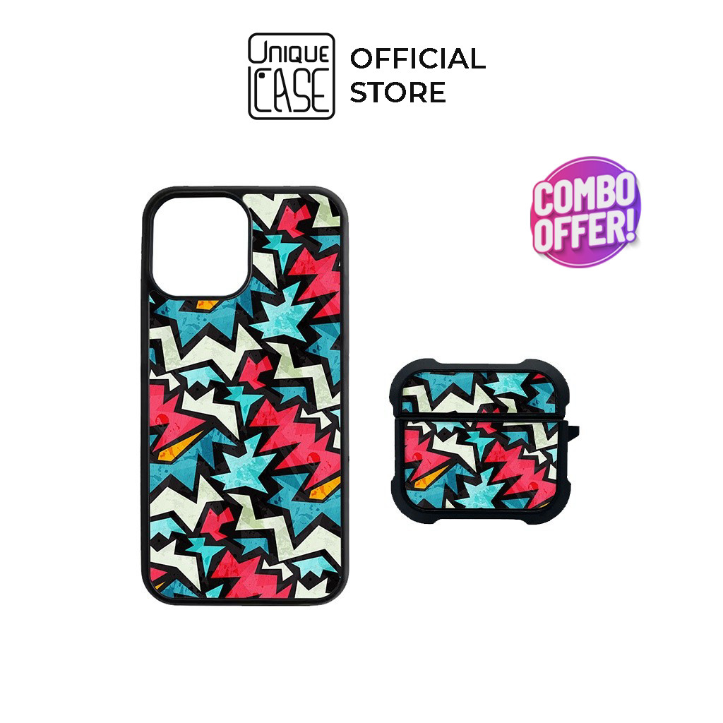 Combo Ốp lưng iPhone và Case AirPods Chống sốc Unique Case CB509