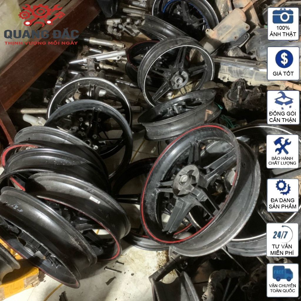 vành sau ex 150,mâm sau exciter 150 rin rã xe đẹp 98%