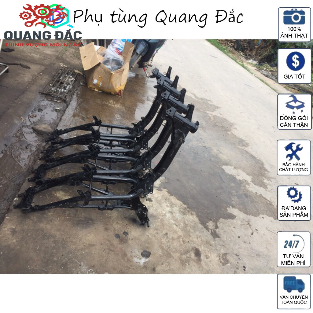 SƯỜN WAVE ANPHA 110,WAVE ANPHA 100 tháo xe hàng cưc đẹp đời cao