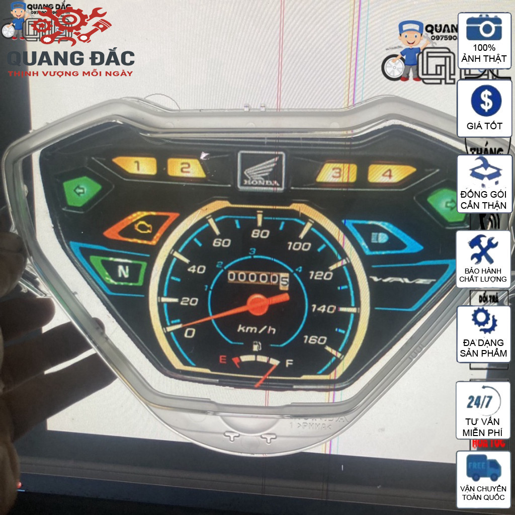 Mặt Kính Đồng Hồ wave 110i honda thái lan 2022 chính hãng
