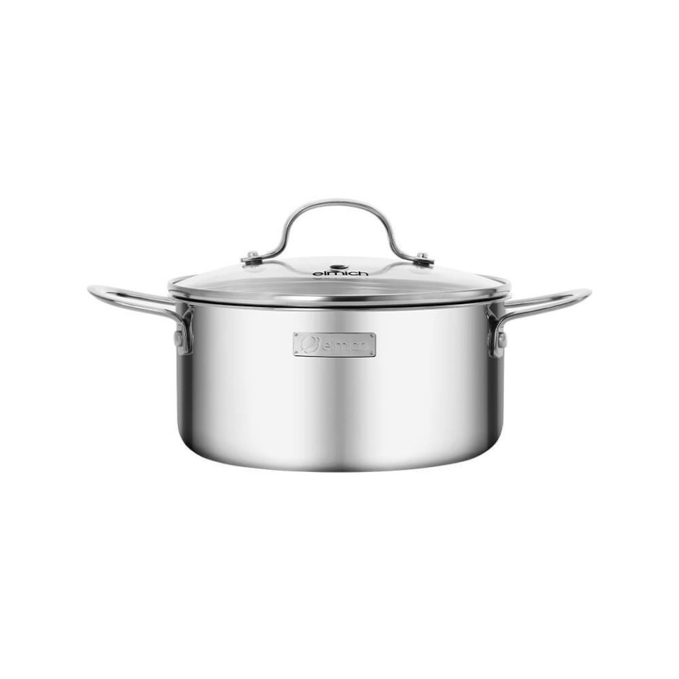 Nồi inox nguyên khối Elmich Trimax EL-2531 (16 / 18 / 20 / 22 / 24 cm)–Bảo hành chính hãng 24 tháng