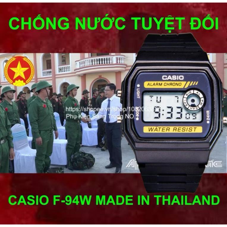 [ Đồng Hồ Casiio  ] F94 Chống Nước Đi Học , Đi Chơi , Đi Làm Đều Tiện Lợi