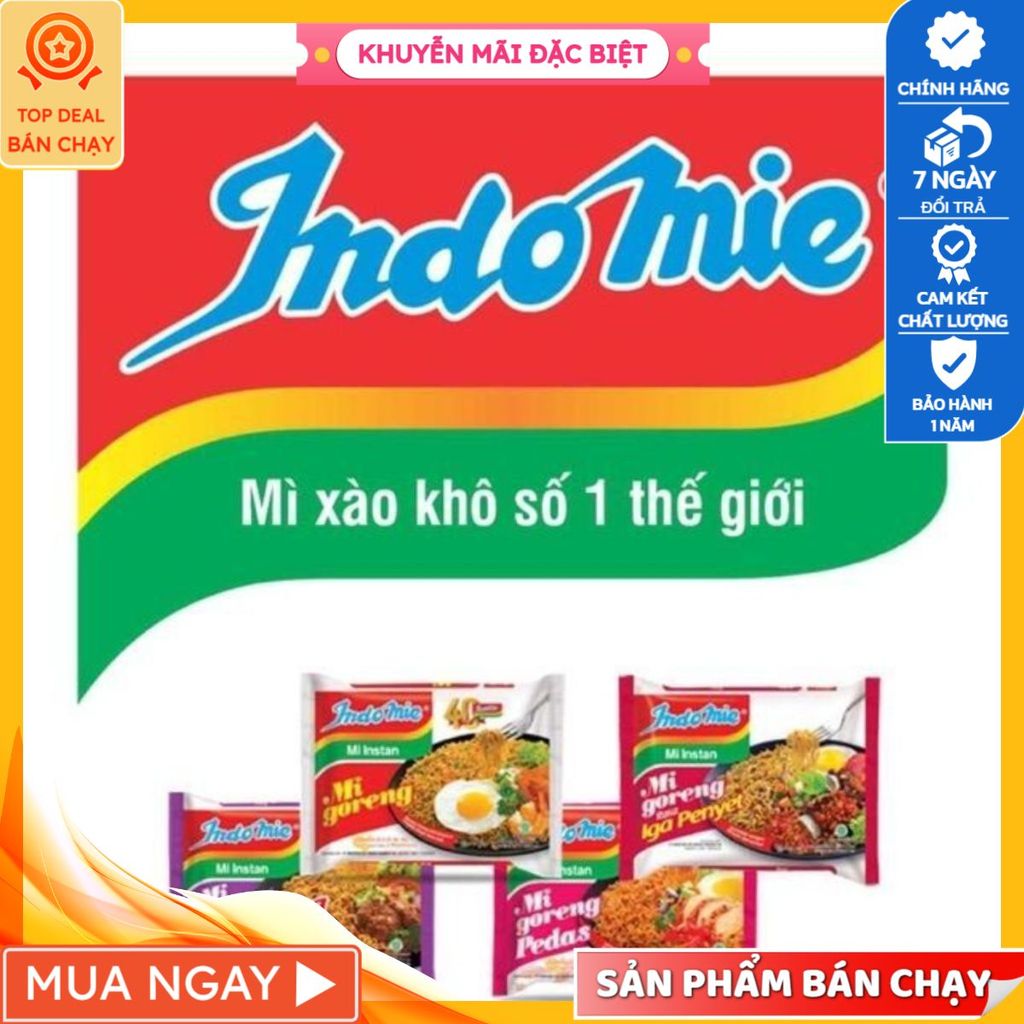 5 Gói Mì xào khô indomie, MÌ gà phô mai ABC, Mì Nissin gà phô mai, Mì tương đen