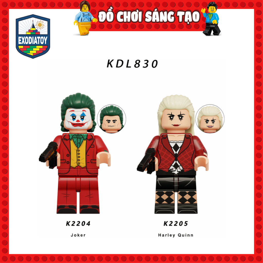 Mô hình DC Comics Nhân vật trong phim Joker 2 : điên có đôi - Đồ Chơi Lắp Ghép Sáng Tạo - KORUIT KDL